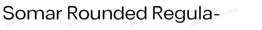 Somar Rounded Regula字体转换